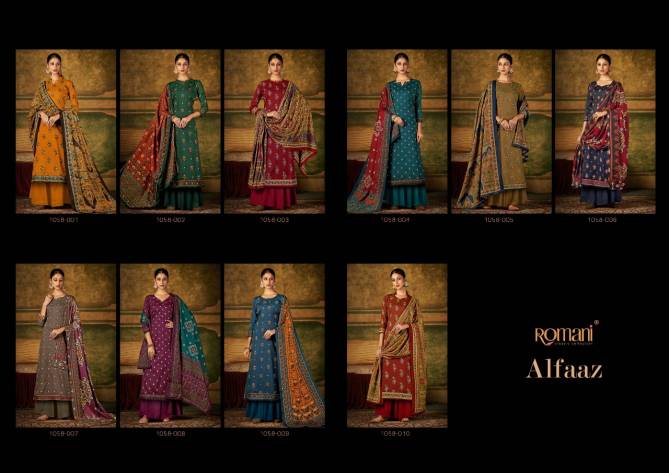 Romani Alfaaz Winter Wear Pashmina Wholesale Dress Material Collection